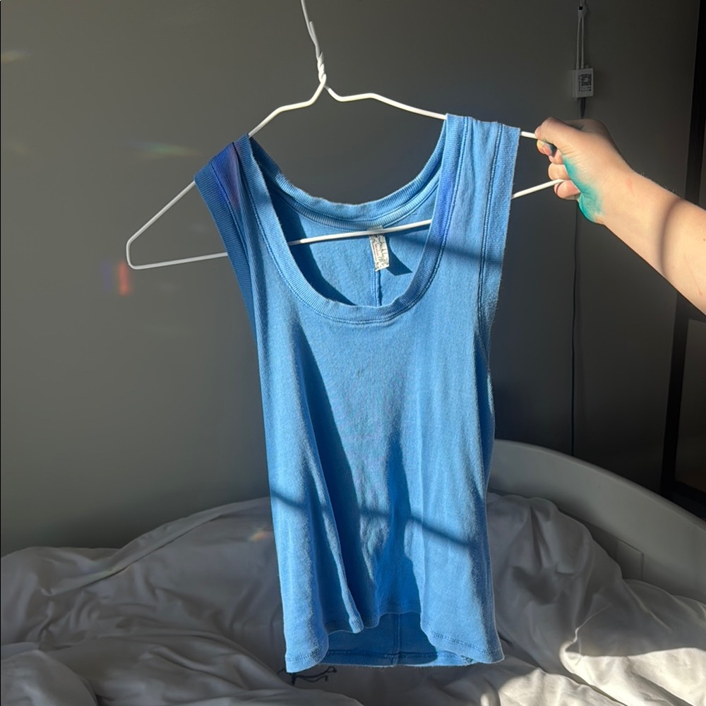 Blue Sleeveless Top